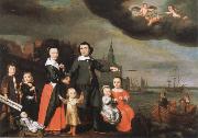 Nicolaes maes captain job jansz cuyter and his family china oil painting reproduction